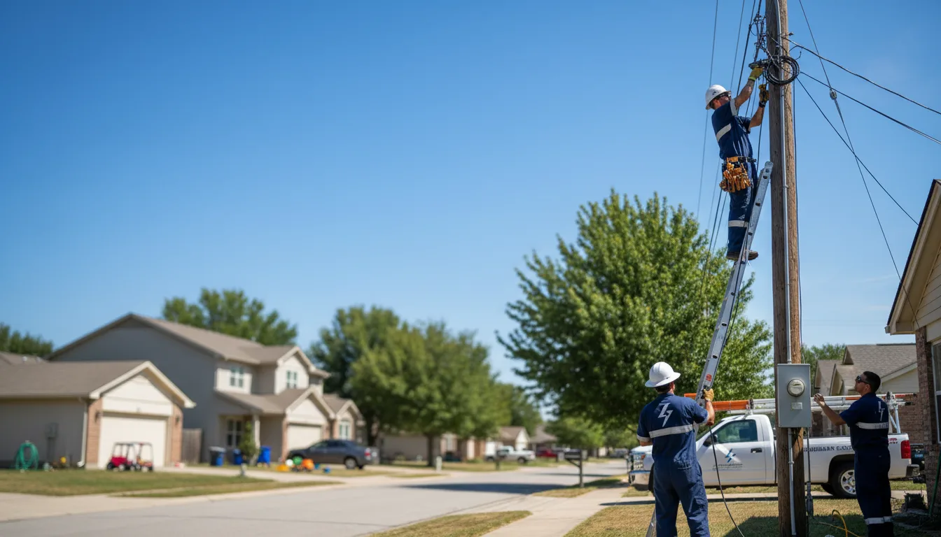 Residential electrician providing installation services in Paola, KS
